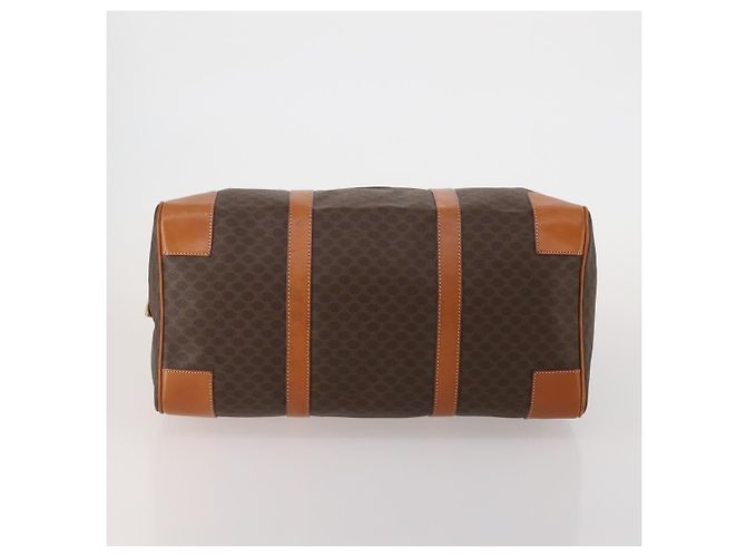 Céline Celine Boston Triomphe Coated Canvas Large Brown - view 4