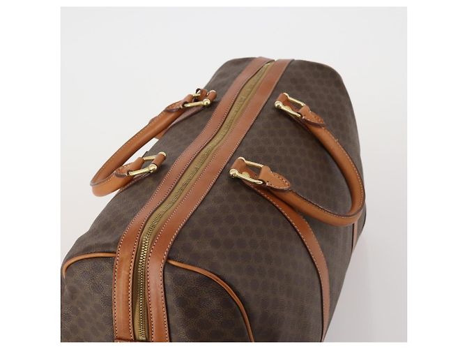Céline Celine Boston Triomphe Coated Canvas Large Brown - view 7
