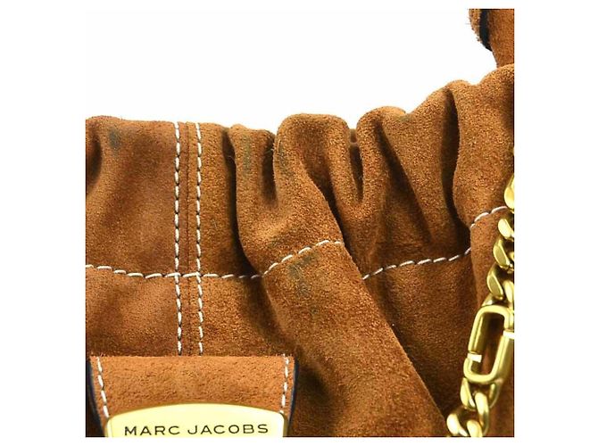 Sac à main Marc Jacobs en daim marron - vue 10