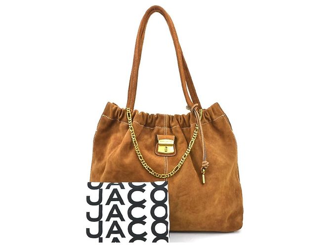 Sac à main Marc Jacobs en daim marron - vue 12