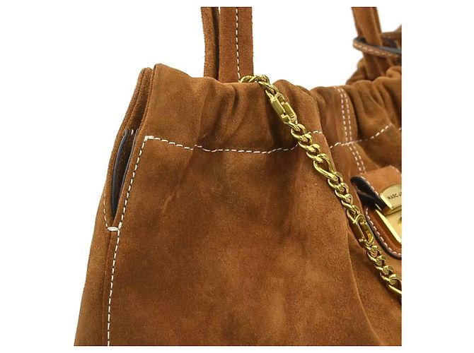 Sac à main Marc Jacobs en daim marron - vue 6
