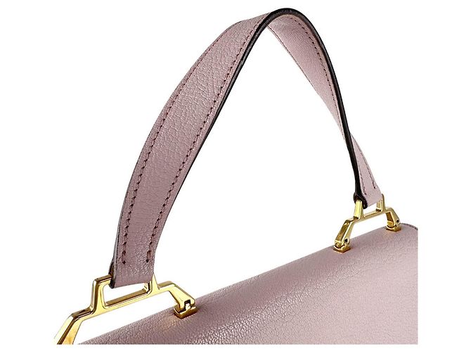 Borsa a mano Miu Miu in pelle rosa chiaro - vista 10