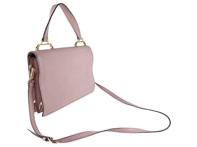 Borsa a mano Miu Miu in pelle rosa chiaro - vista 11
