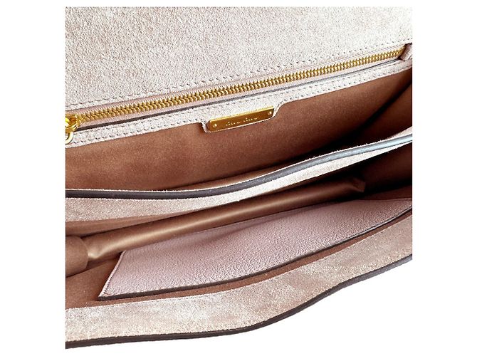 Borsa a mano Miu Miu in pelle rosa chiaro - vista 5