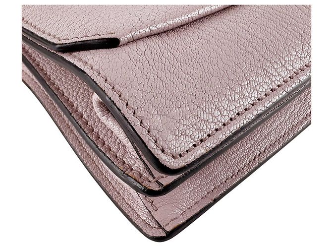 Borsa a mano Miu Miu in pelle rosa chiaro - vista 8