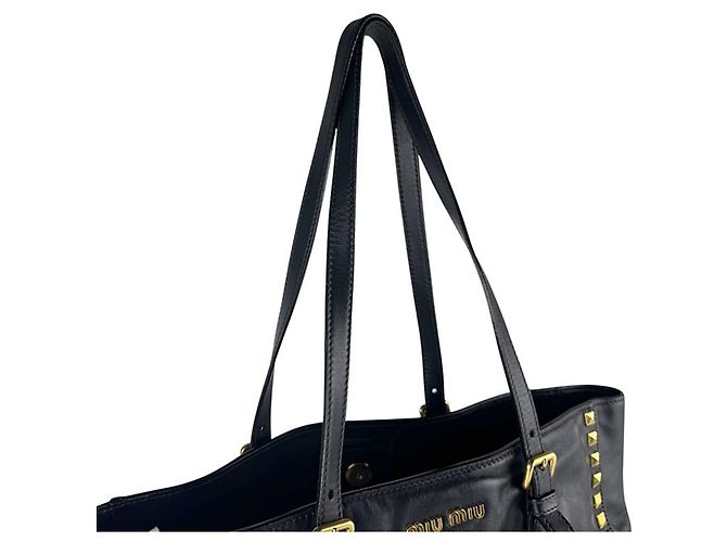 Borsa a tracolla Miu Miu in pelle nera Nero - vista 10