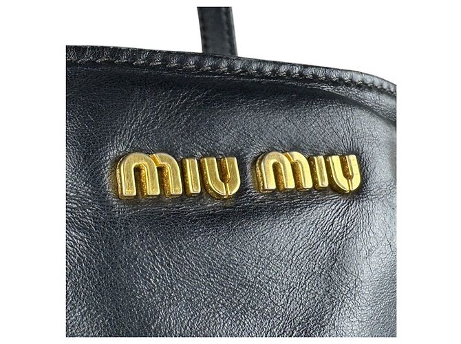Borsa a tracolla Miu Miu in pelle nera Nero - vista 12