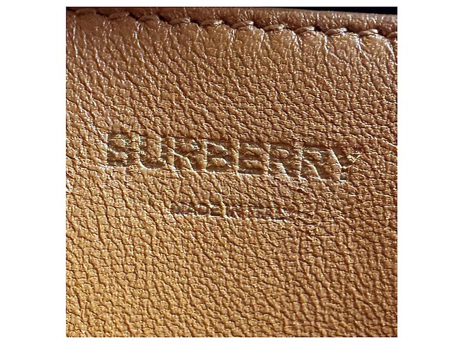 Bolsa de ombro Burberry em couro camel Camelo - vista 12