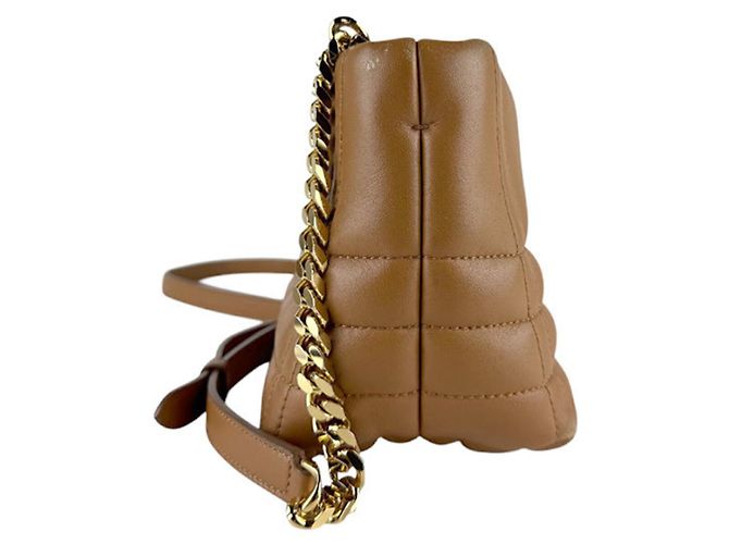 Bolsa de ombro Burberry em couro camel Camelo - vista 2
