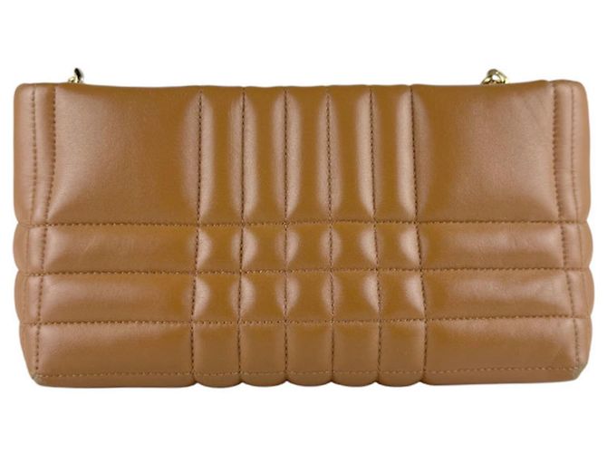 Bolsa de ombro Burberry em couro camel Camelo - vista 3