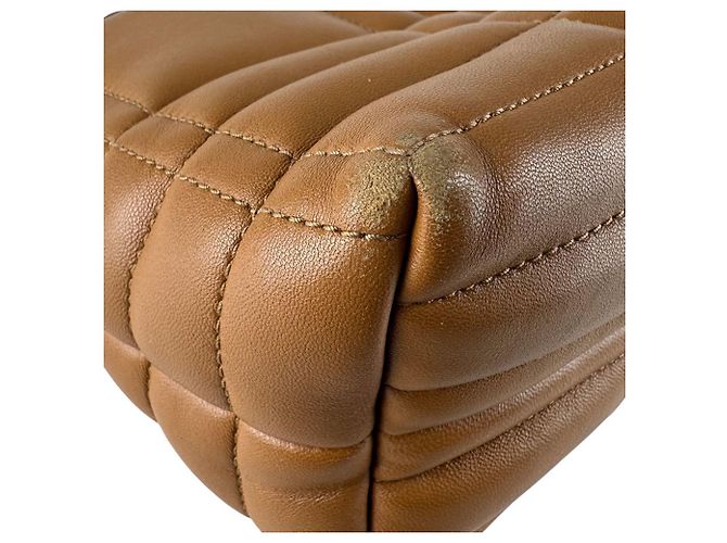 Bolsa de ombro Burberry em couro camel Camelo - vista 8