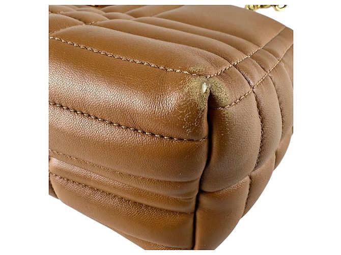 Bolsa de ombro Burberry em couro camel Camelo - vista 9