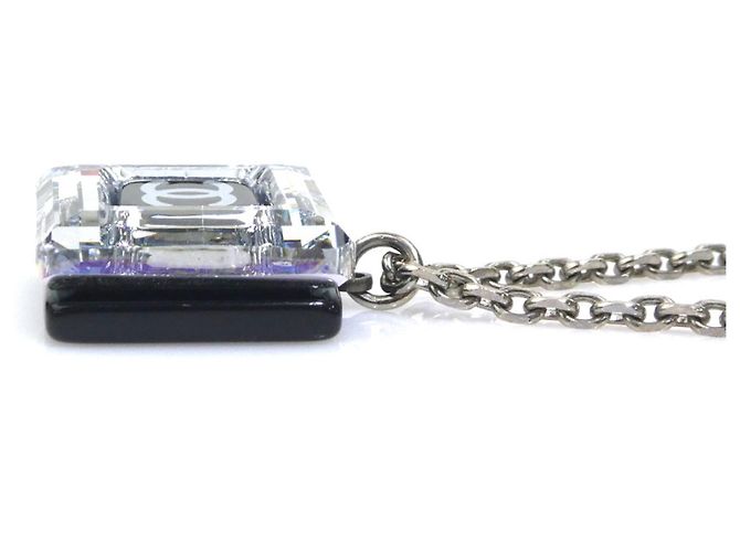 Colar Chanel Preto e Prata - vista 3