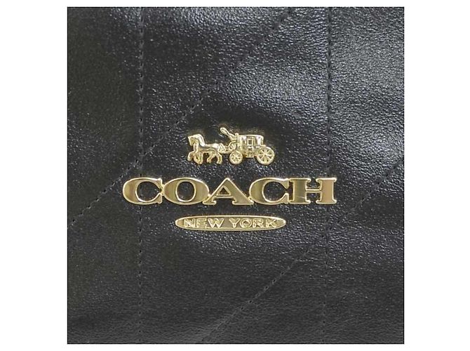 Coach Schultertasche aus Leder Schwarz - Ansicht 11