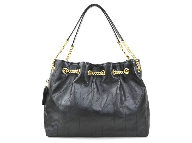 Coach Schultertasche aus Leder Schwarz - Ansicht 3