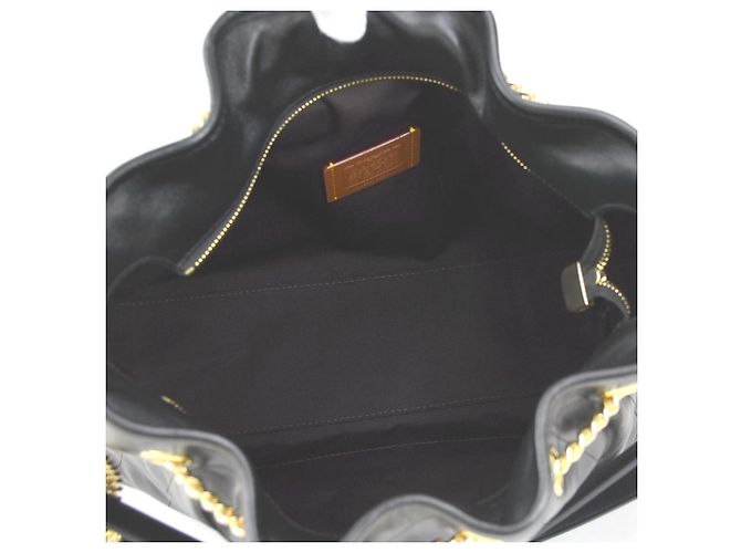 Coach Schultertasche aus Leder Schwarz - Ansicht 5
