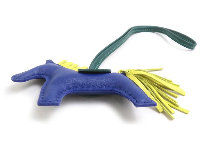 Hermès Hermes Rodeo PM Handbag Charm Verde Amarillo Azul marino - vista 4