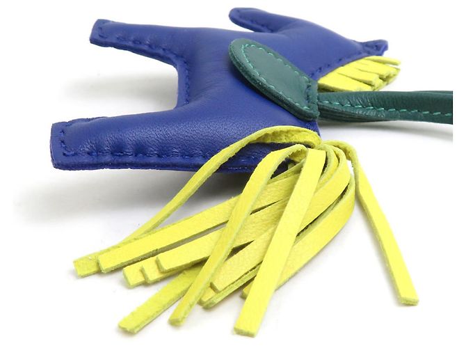 Hermès Hermes Rodeo PM Handbag Charm Verde Amarillo Azul marino - vista 5