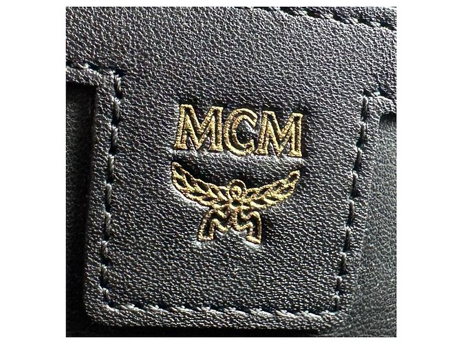 MCM Leather Backpack in Red - view 13