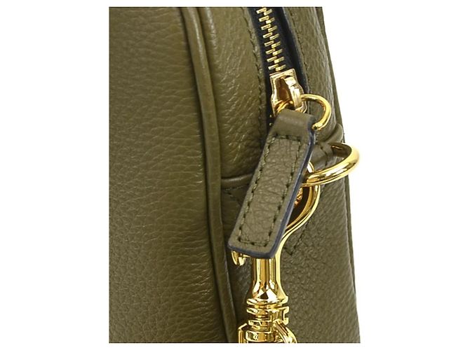 Borsa a tracolla Versace in pelle kaki Cachi - vista 10