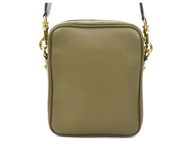 Borsa a tracolla Versace in pelle kaki Cachi - vista 3