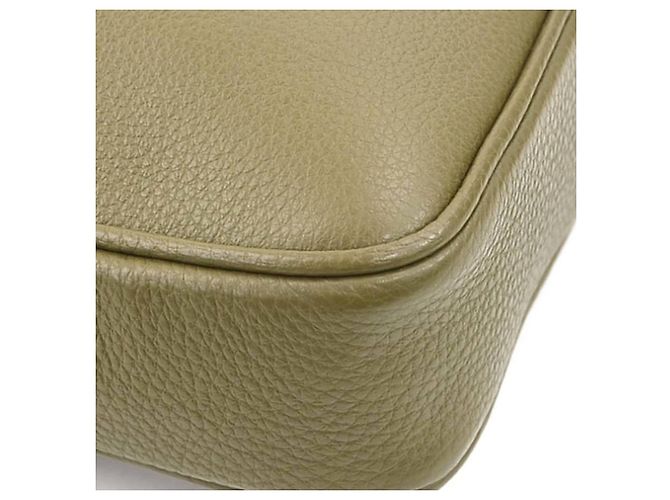 Borsa a tracolla Versace in pelle kaki Cachi - vista 7