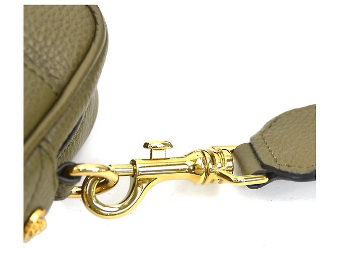 Borsa a tracolla Versace in pelle kaki Cachi - vista 9