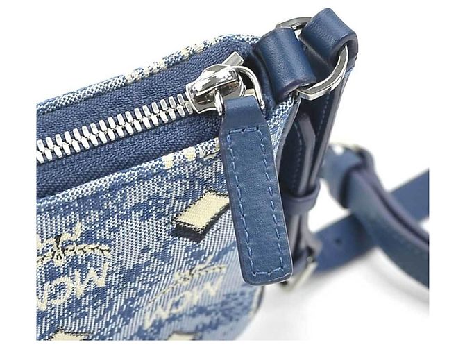 MCM Schultertasche Blau - Ansicht 11