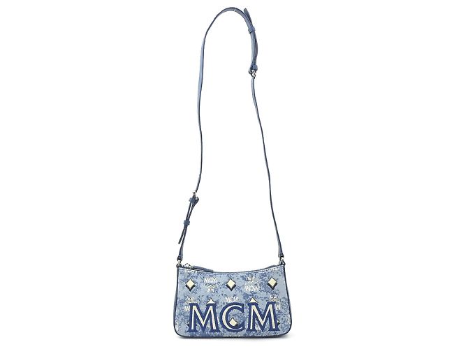 MCM Schultertasche Blau - Ansicht 13