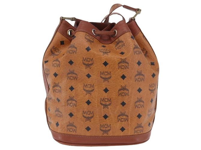 MCM Leder mit Kordzug Braun - Ansicht 2
