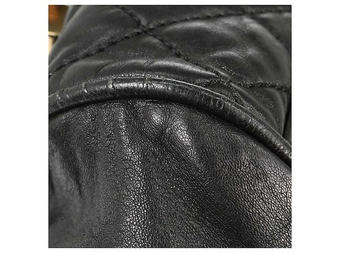 Chanel Lady Braid Bowler Quilted Distressed Calfskin Large Nero - vista 6