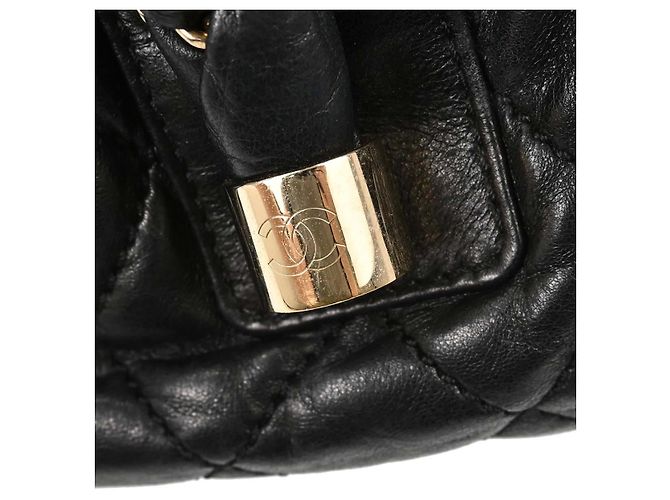 Chanel Lady Braid Bowler Quilted Distressed Calfskin Large Nero - vista 7