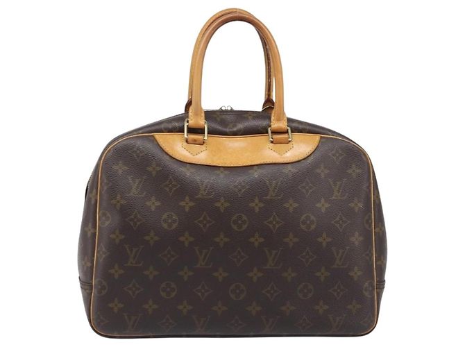 Louis Vuitton Deauville Monogram Canvas MM Marrone - vista 2