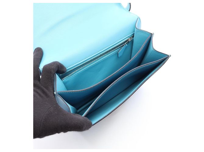 Hermès Hermes Sac 2002 20 Shoulder Bag Blau - Ansicht 3