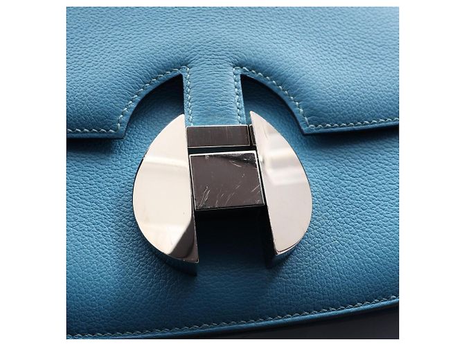 Hermès Hermes Sac 2002 20 Shoulder Bag Blau - Ansicht 9