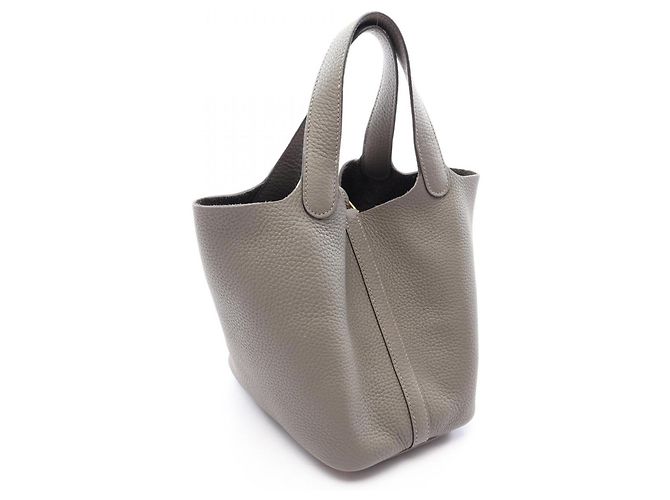 Hermès Bolso Hermes Picotin Lock PM Castaño - vista 2