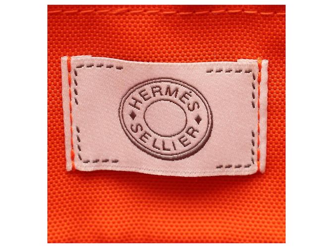 Hermès Hermes Sac de Pansage Groom 2-Way Tote Bag Braun Marineblau - Ansicht 4