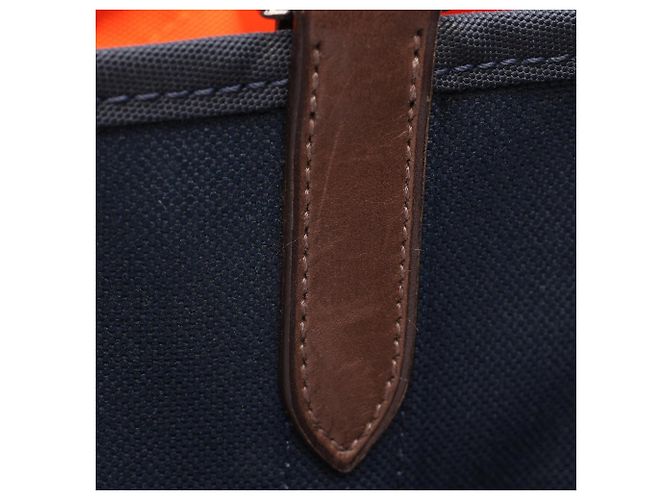 Hermès Hermes Sac de Pansage Groom 2-Way Tote Bag Braun Marineblau - Ansicht 6