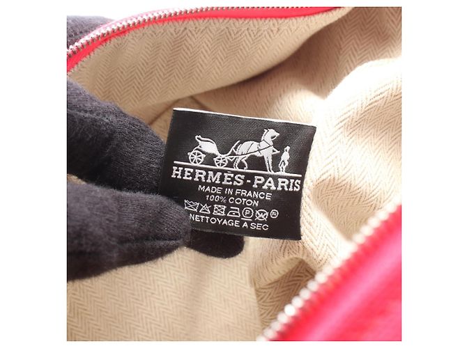 Hermès Bolso Hermes HERMES Bride à Black GM Rosa Naranja Burdeos - vista 4