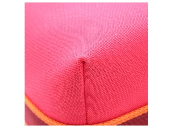 Hermès Bolso Hermes HERMES Bride à Black GM Rosa Naranja Burdeos - vista 5