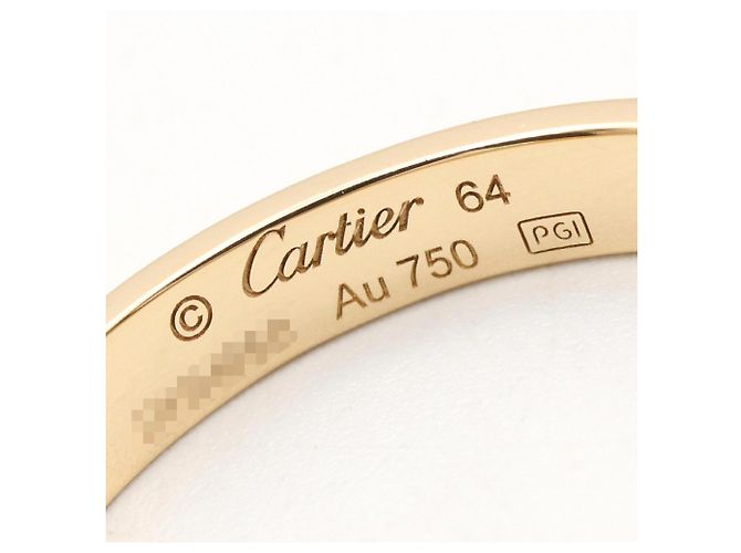 Anello Mini Love Cartier in oro giallo 18K D'oro - vista 4