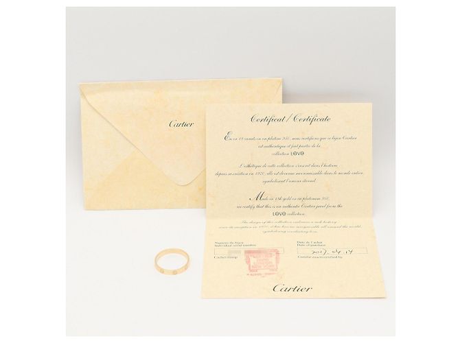 Anello Mini Love Cartier in oro giallo 18K D'oro - vista 8