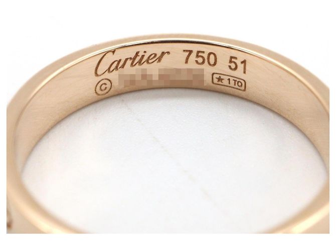 Anello Mini Love Cartier in oro rosa 18K D'oro - vista 3