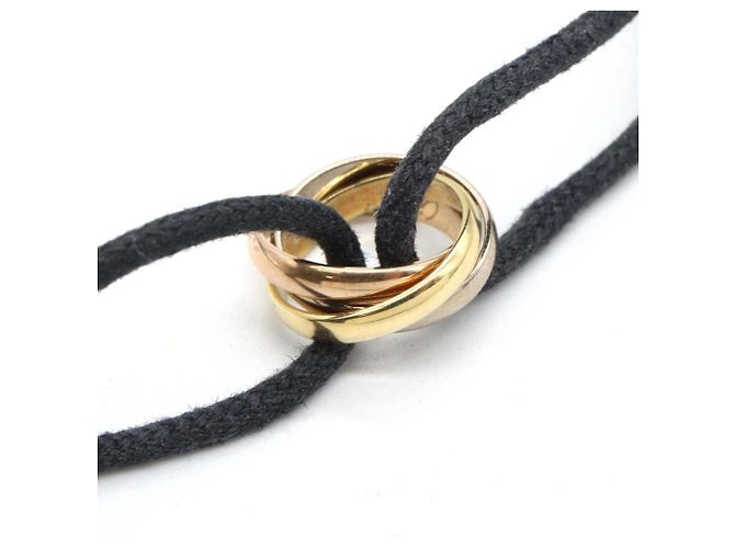 Bracciale Cartier Trinity Cord Argento D'oro - vista 3