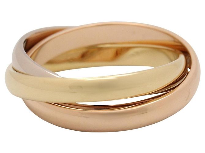 Anillo Cartier Trinity Plata Dorado - vista 2
