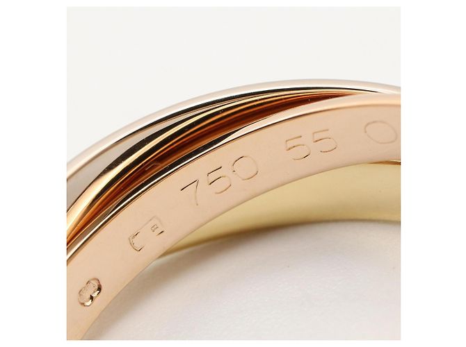Anillo Cartier Trinity Plata Dorado - vista 3