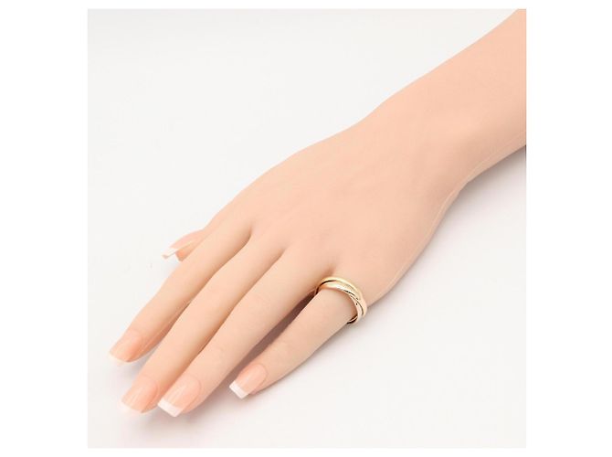 Anillo Cartier Trinity Plata Dorado - vista 6