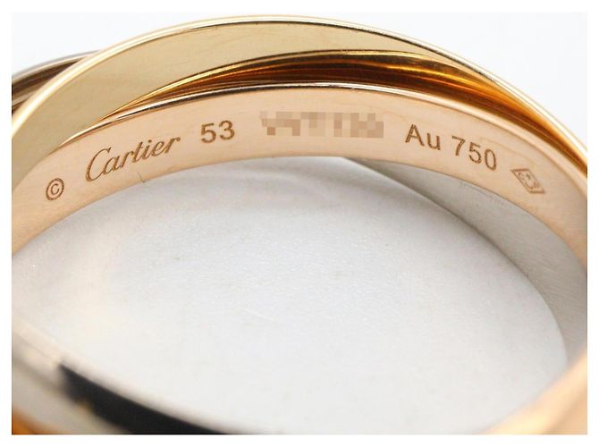 Cartier Trinity Ring in 18K Gold Silber Golden - Ansicht 3