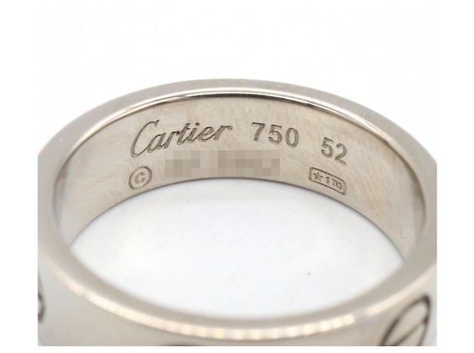 Anello Cartier Love in oro bianco 18K Argento - vista 3