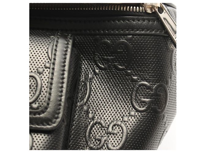 Gucci GG Geprägte Gürteltasche Schwarz - Ansicht 9
